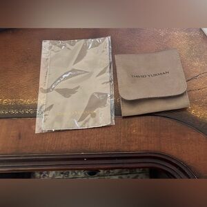 David Yurman Tan Jewelry Pouch